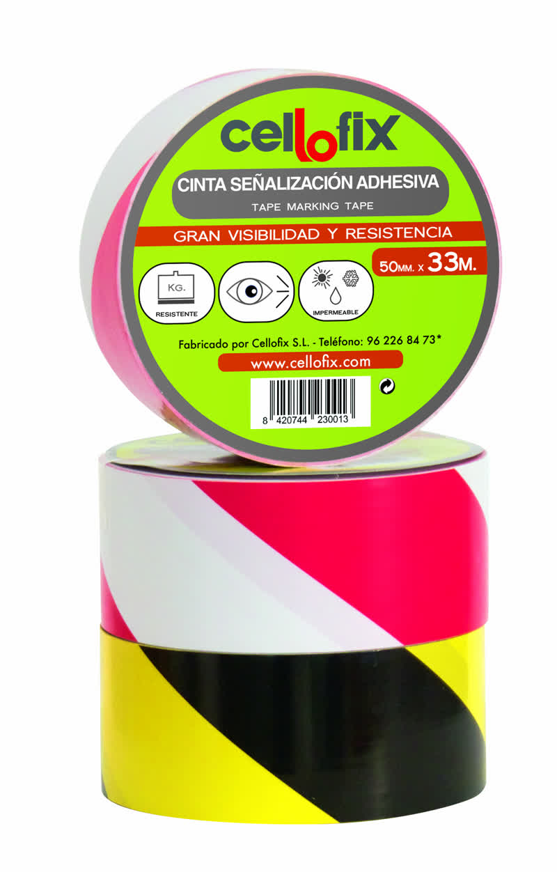 Cinta señalización adhesiva